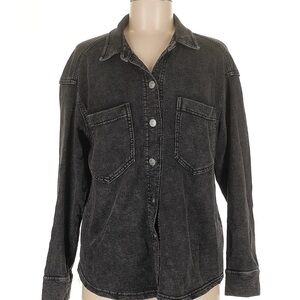 Jane and Delancey Black Button Down Shirt